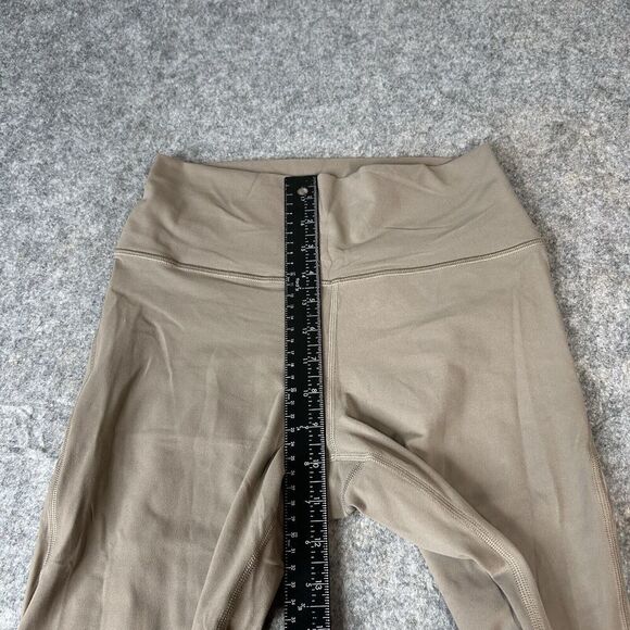 Athleta Leggings Womens Small Transcend Mesh 7/8 Tight High Rise Tan Athleisure - Picture 3 of 7
